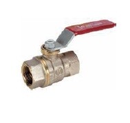 Кран шаровый Giacomini DADO 3/8 ВВ рычаг красный R950X022