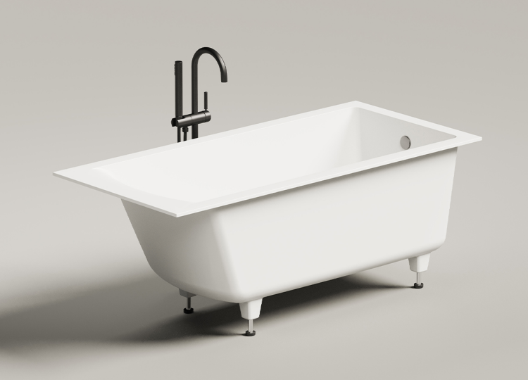 Ванна Salini Cascata 1500x700 мм белый матовый 105021M