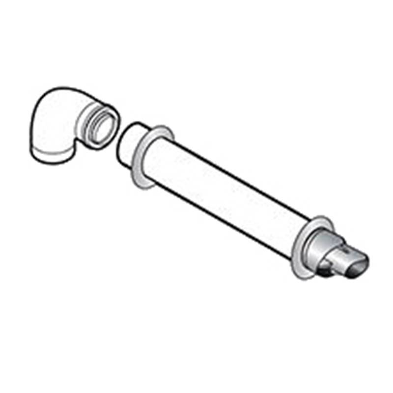 Окончание коаксиальное горизонтальное De Dietrich 60/100 мм L=800 мм PPS/оцинкованная сталь 100008296