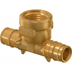 Тройник латунный Usystems 25-Rp1/2ВР-25 с внутренней резьбой для труб PE-Xa 1135784