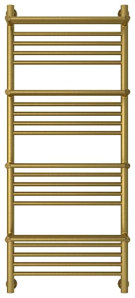 Полотенцесушитель водяной Сунержа Богема с 4 полками 500x1200 мм состаренная латунь 051-0224-1250