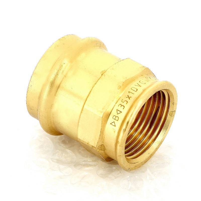 Муфта переходная IBP >B< Press 35 мм х 1 ВР бронза P4270G03508000