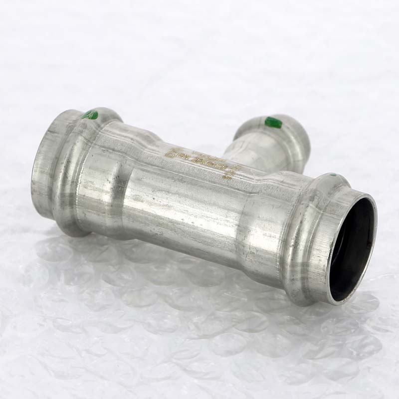 Тройник пресс Viega Sanpress Inox 28x15x28 мм нержавеющая сталь 435950