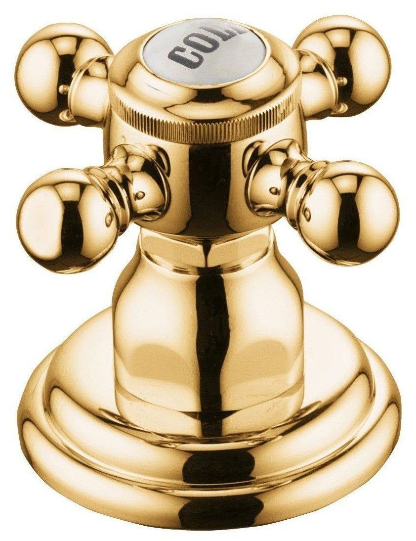 Вентиль боковой Kludi 1926 1/2 x 3/4 COLD позолоченный 518174520
