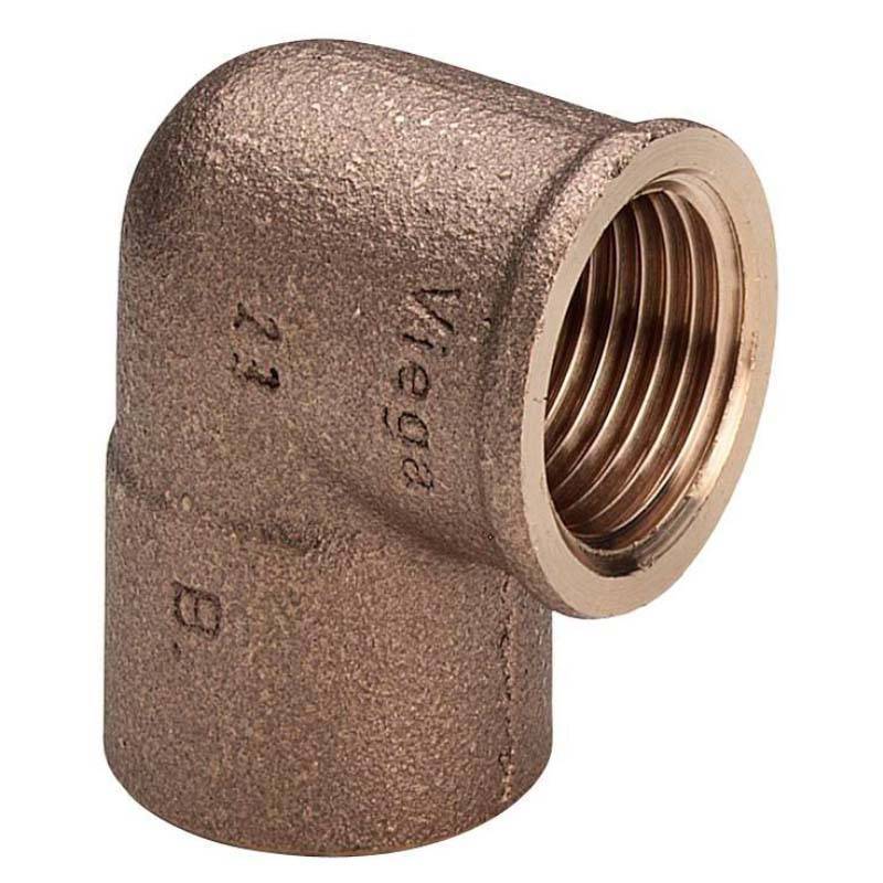 Угол бронзовый 90 градусов под пайку Viega 15 мм х 1/2 ВР 100667