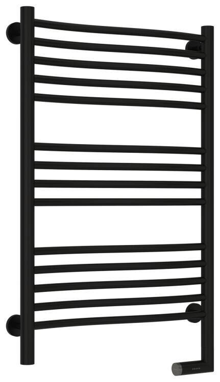 Полотенцесушитель электрический Сунержа Флюид 2.0 800x500 мм справа черный матовый 31-5221-8050
