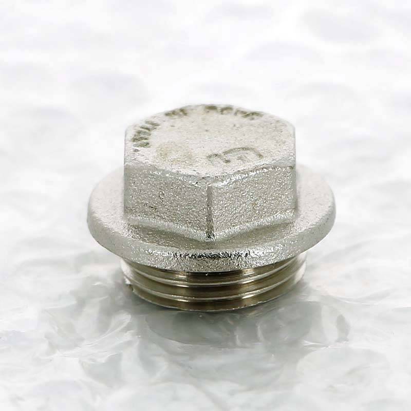 Заглушка никелированная Uni-Fitt 1/2 наружная резьба 608N2000