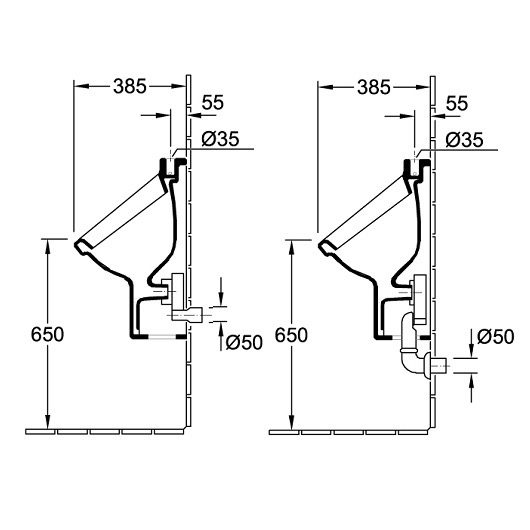 Писсуар Villeroy & Boch Architectura 55730001