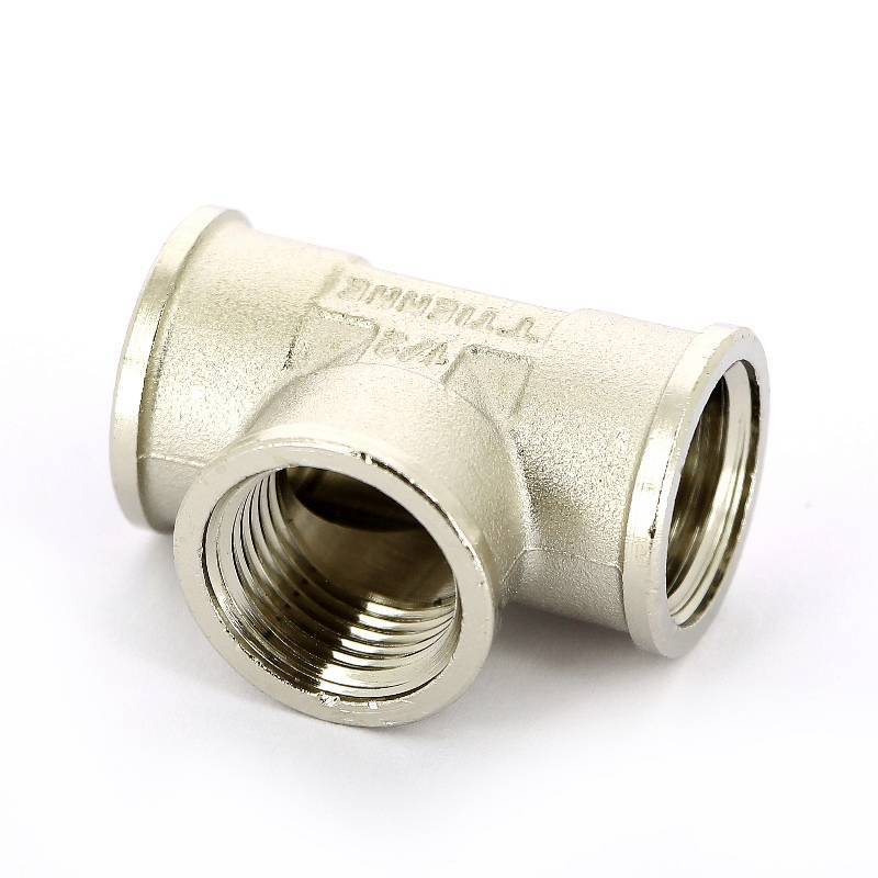 Тройник никелированный Tiemme 1/2 ВР-ВР-ВР 1500061