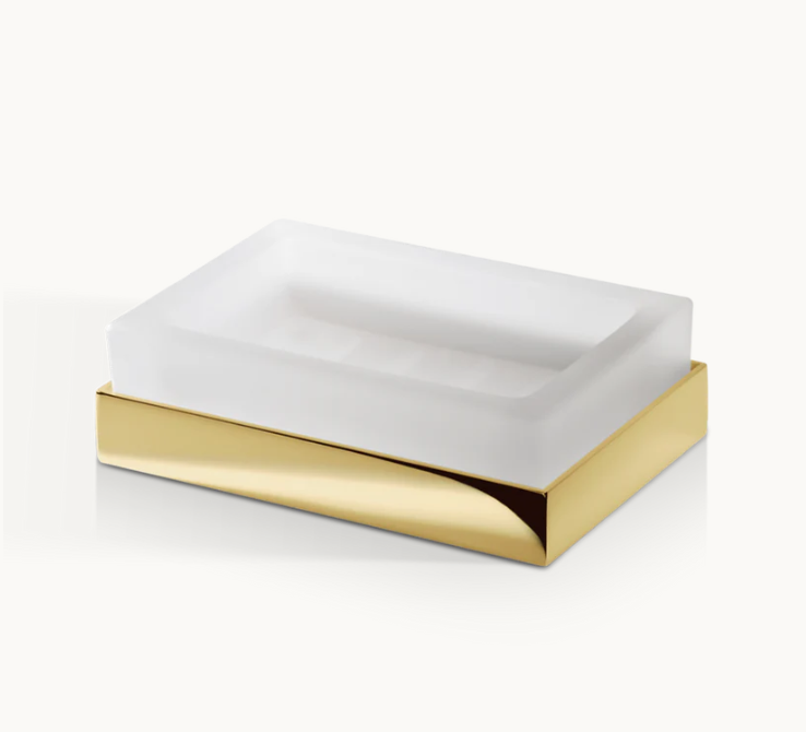 Мыльница настольная Decor Walther STONE 130x90x40 мм золото 0562620