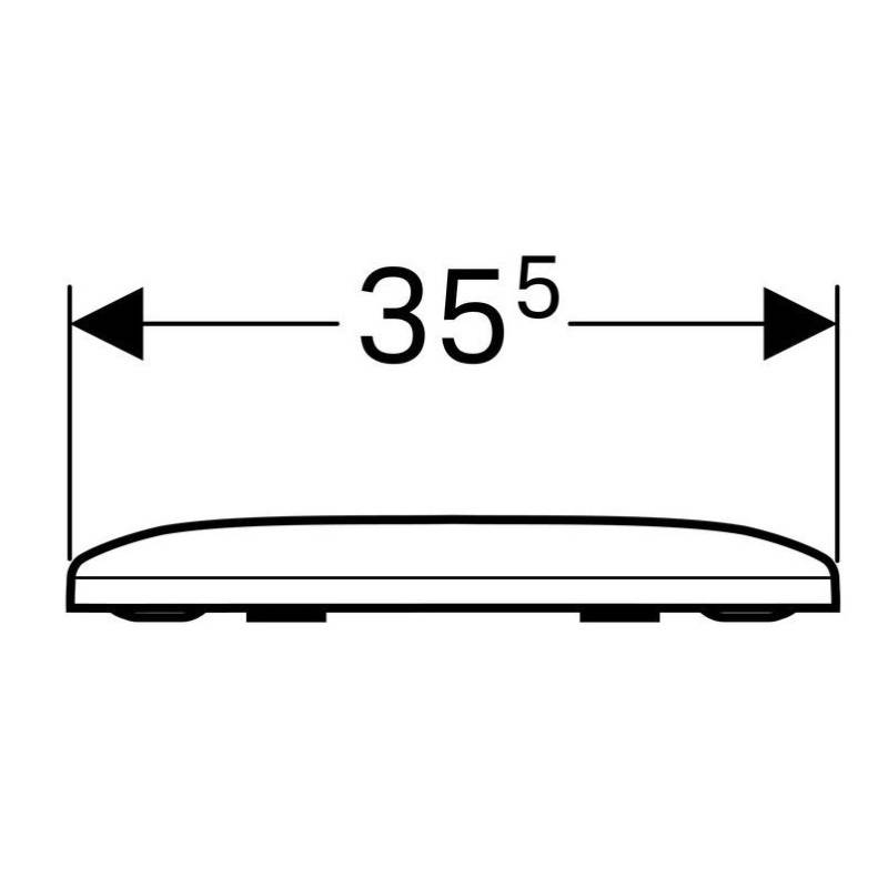 Сиденье для унитаза Geberit Smyle SoftClose крепление сверху 500.236.01.1
