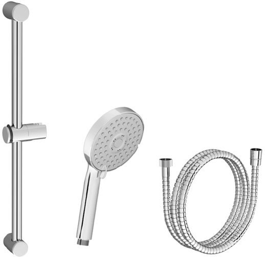 Душевой гарнитур RAVAK шланг 150 см лейка Flat M 3 функции штанга 60 см X07S003