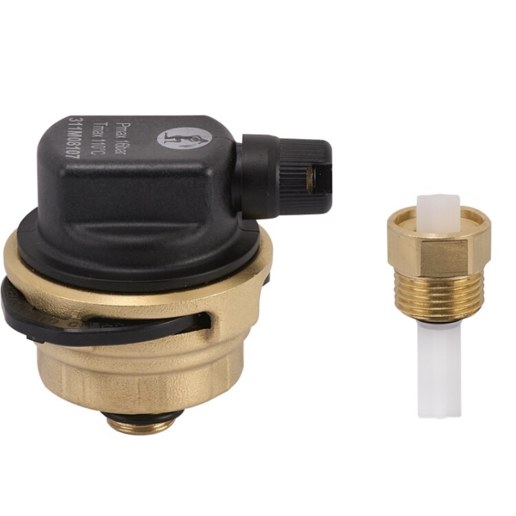 Воздухоотводчик, Giacomini, R88E, 1/2, автоматический с горизонтальным выпуском воздуха