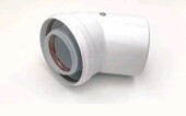 Колено Jeremias 45° (мама-папа) Ø 100/150 мм PP-R/FE condensing TR101545CCE00134C