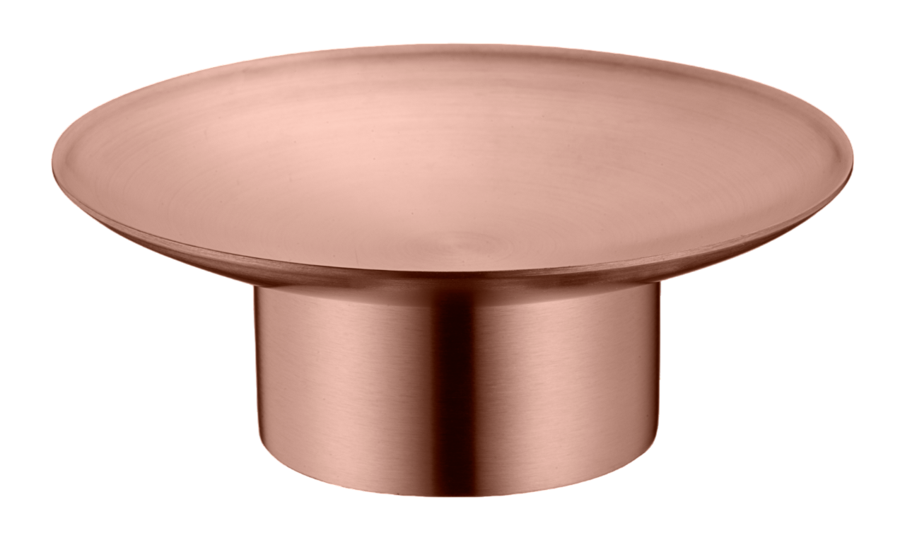 Мыльница настольная Boheme Uno с латунной чашей copper brushed 10981-CB