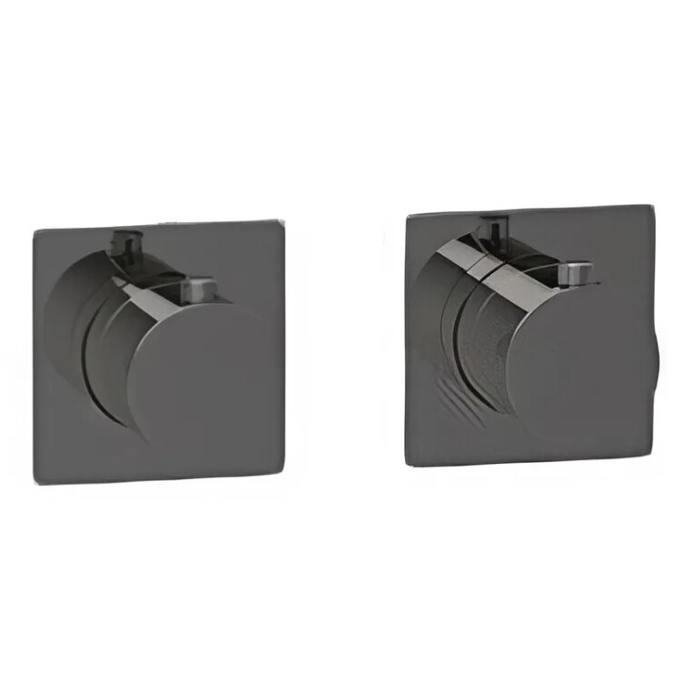 Смеситель для душа встраиваемый Almar Water Control Modular на 2/3 потребителя черный матовый брашированный PVD E180182AB