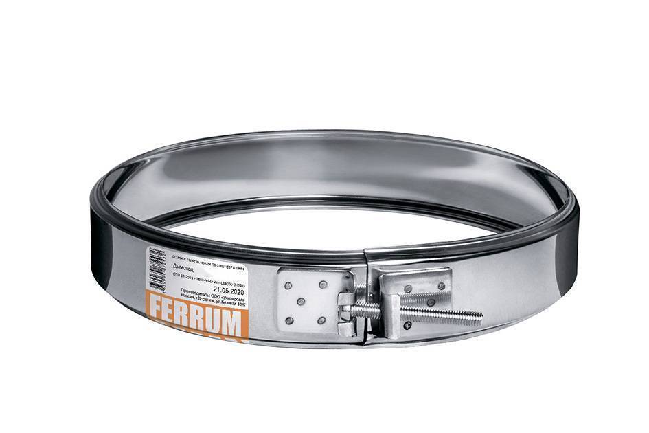 Хомут обжимной Ferrum Ф100 мм сталь AISI 430 0.5 мм f4901