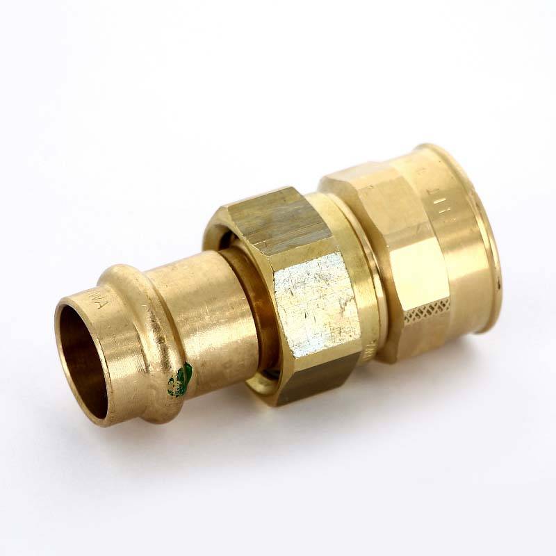 Муфта разъёмная пресс Viega Sanpress бронза 18x3/4 ВР 314910