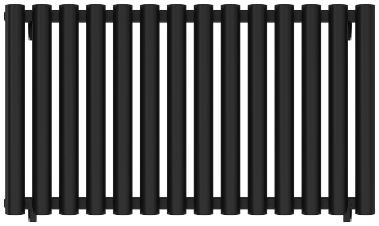 Дизайн-радиатор Сунержа Кумир-0 1-трубный 500x960 мм 14 секций чёрный матовый 31-0340-5014