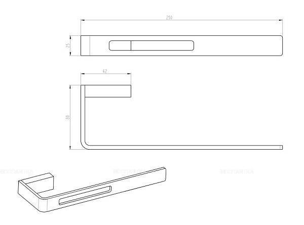 Держатель для туалетной бумаги Boheme Q shine gun metal 10945-SGM