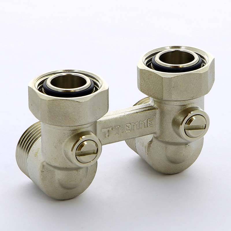 Узел радиаторный угловой TIEMME 3/4х3/4х18 3390002