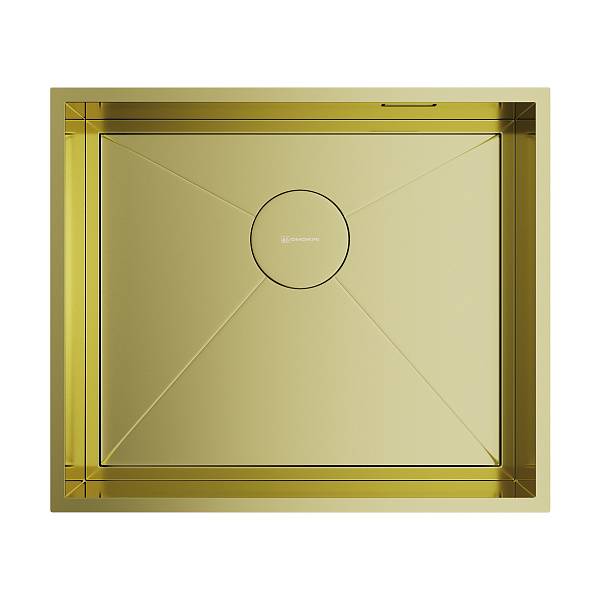 Кухонная мойка Omoikiri Kasen 53-26-INT-LG светлое золото 53x46 см 4993790