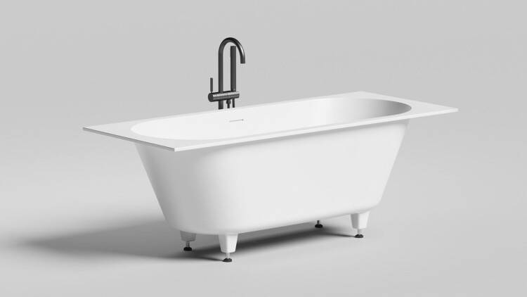 Ванна Salini Ornella Axis Kit 1700x700x600 мм белый матовый 104723M