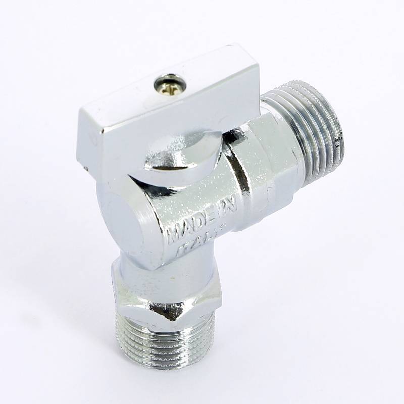 Кран шаровой Uni-Fitt 1/2 НН для подключения бачков и смесителей хромированный 180C2000