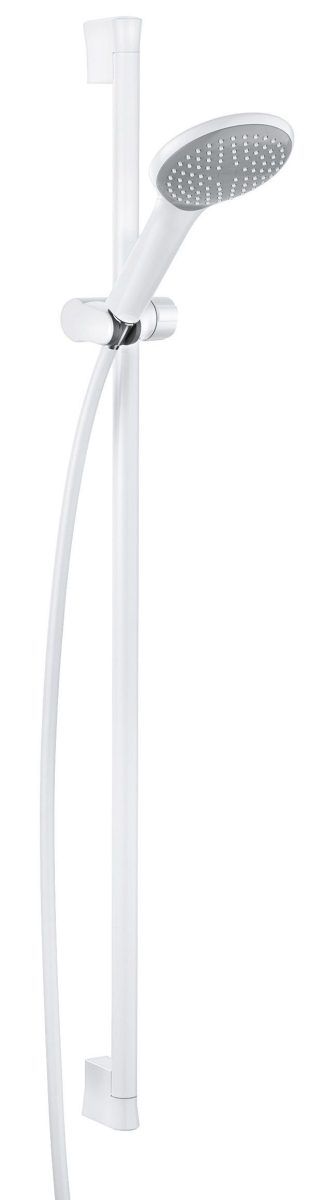 Душевой гарнитур KLUDI Freshline 1S штанга 915 мм белый/хром 6784091-00.