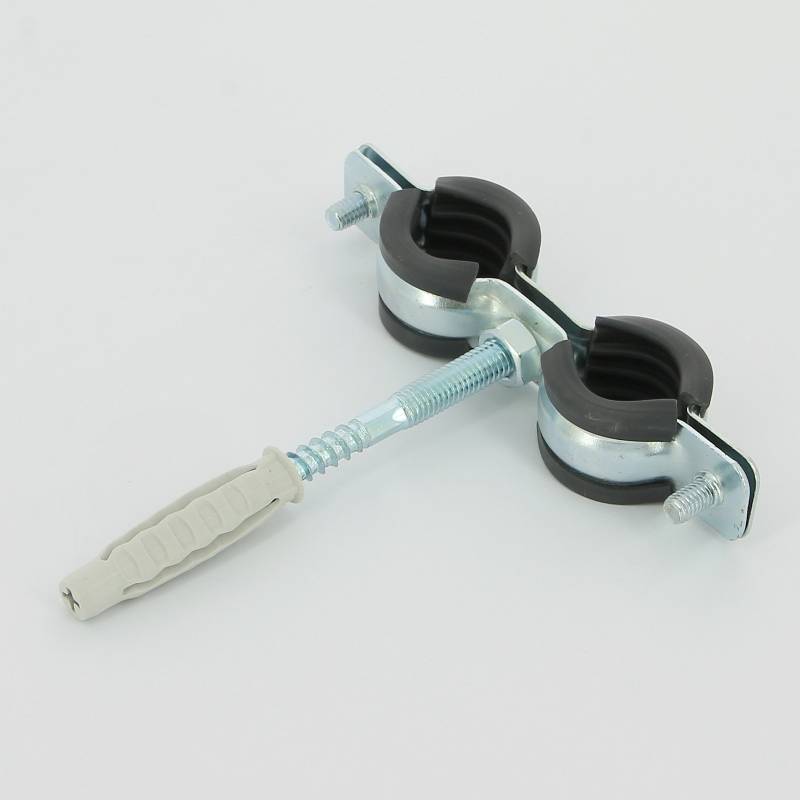 Хомут для труб Walraven BIS Cobra 1/2 20-24 мм двойной с уплотнителем 0802124