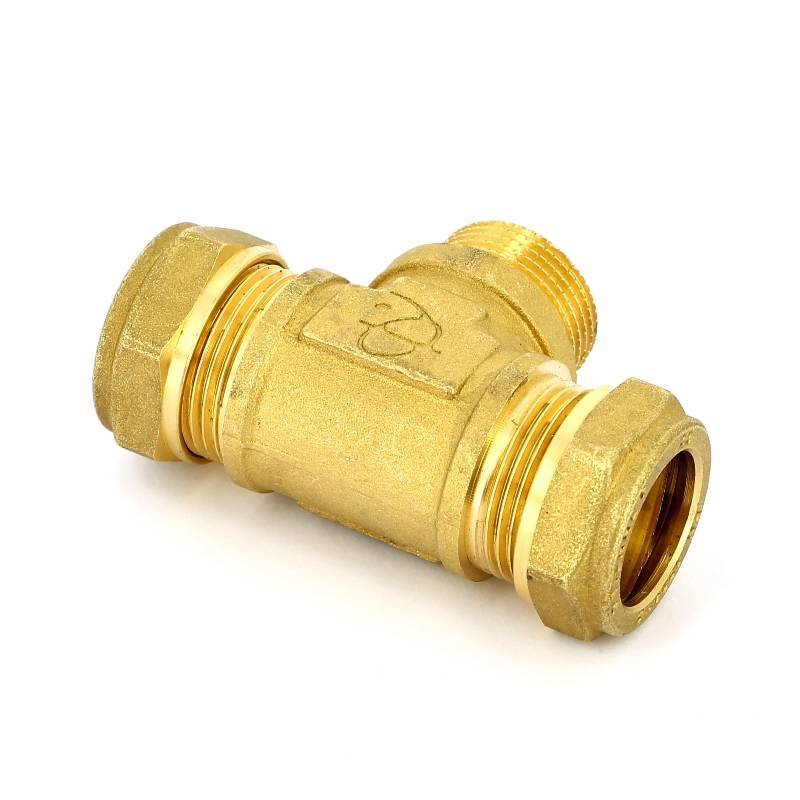 Тройник обжимной Tiemme 22х3/4х22 НР 1100067