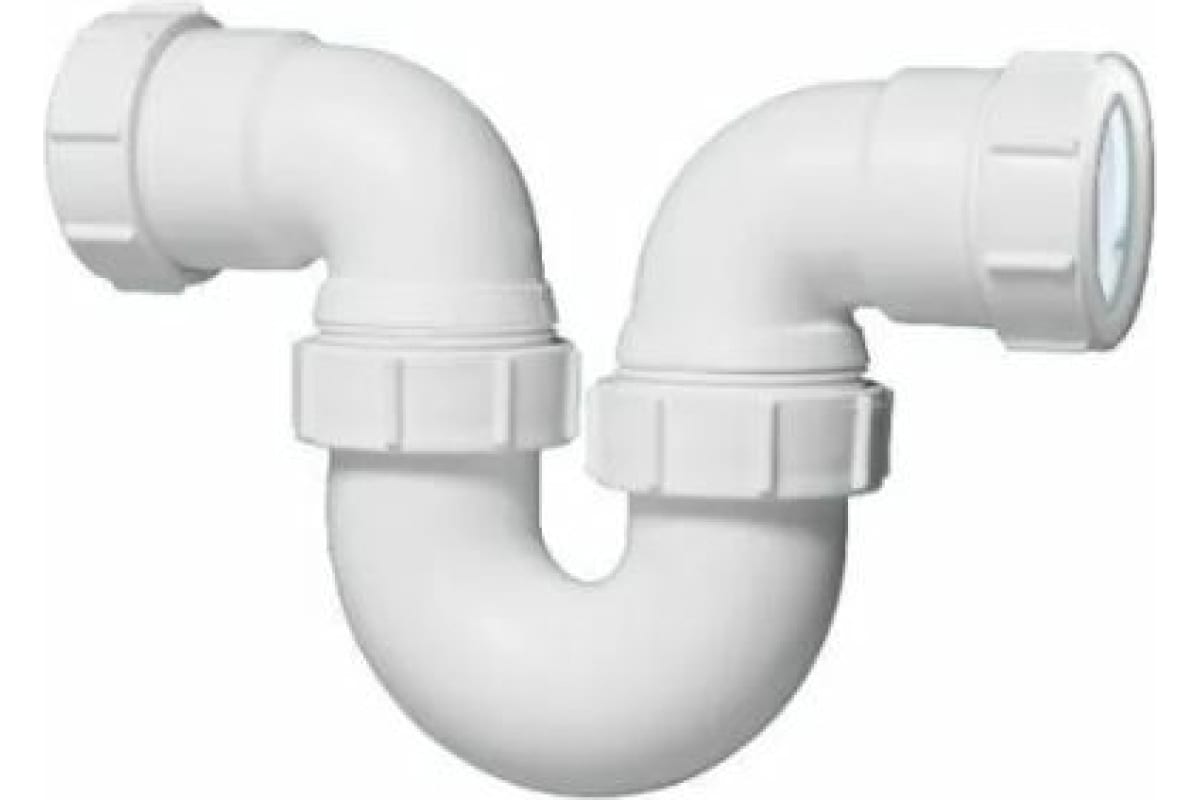 Сифон трубный McAlpine P-образный 40 х 40 мм горизонтальный MRT32-40