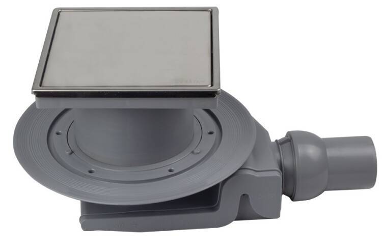 Трап для душа Pestan Confluo Standard Plate 4 горизонтальный DN 50 хром глянец 13702565