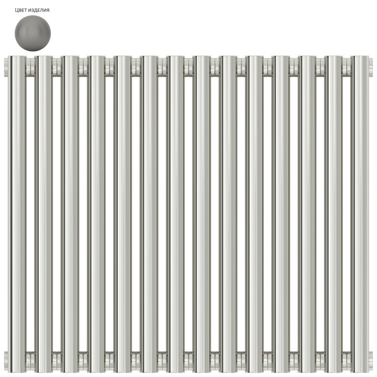 Дизайн-радиатор Сунержа Эстет-11 500x630 мм 14 секций 1/2 RAL 9007 HOG900703025014