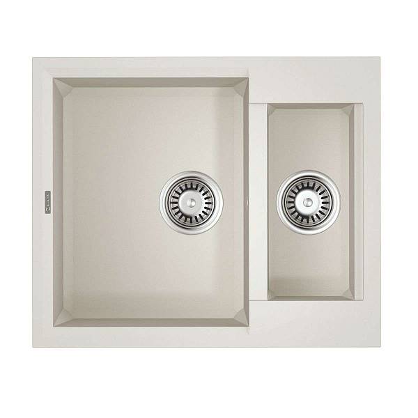 Кухонная мойка Omoikiri Sakaime 60-2-WH Tetogranit 60x50 см белый 4993911