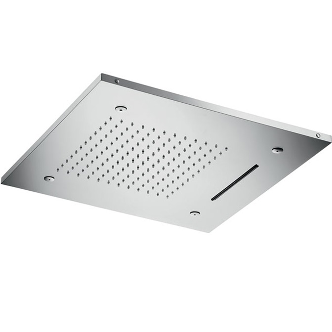 Верхний душ Almar Chromotherapy 496x496 мм 3 режима Stainless Steel Brushed E044139BS
