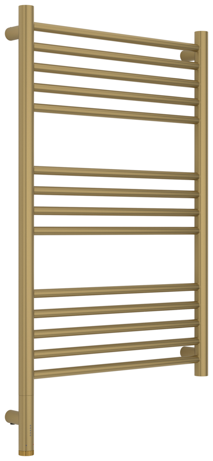 Полотенцесушитель электрический Сунержа Богема 3.1 прямая 500x800 мм левый золотой шёлк матовый 32-6004-8050