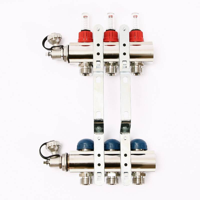 Коллекторная группа Uni-Fitt серия E 1x3/4 EK 3 выхода с расходомерами 440E4303