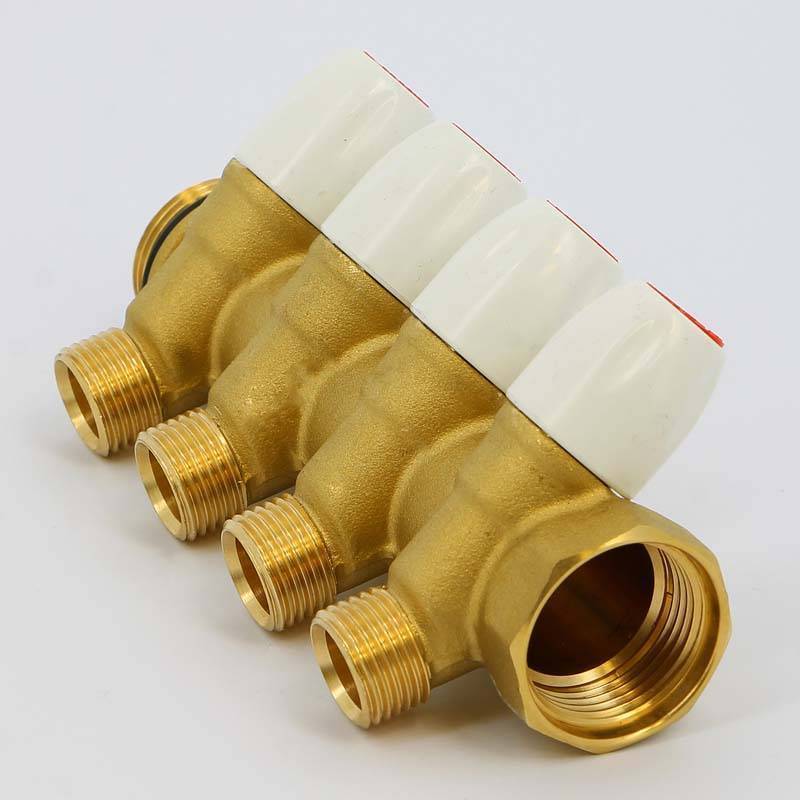 Коллектор Tiemme 1860 1 НВ 4 выхода 1/2 Н 36 мм с утолщенными стенками 1860039