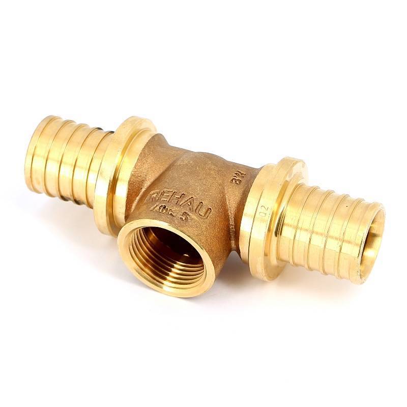 Тройник надвижной REHAU RAUTITAN RX 40хRp 1х40 мм бронза 1456300