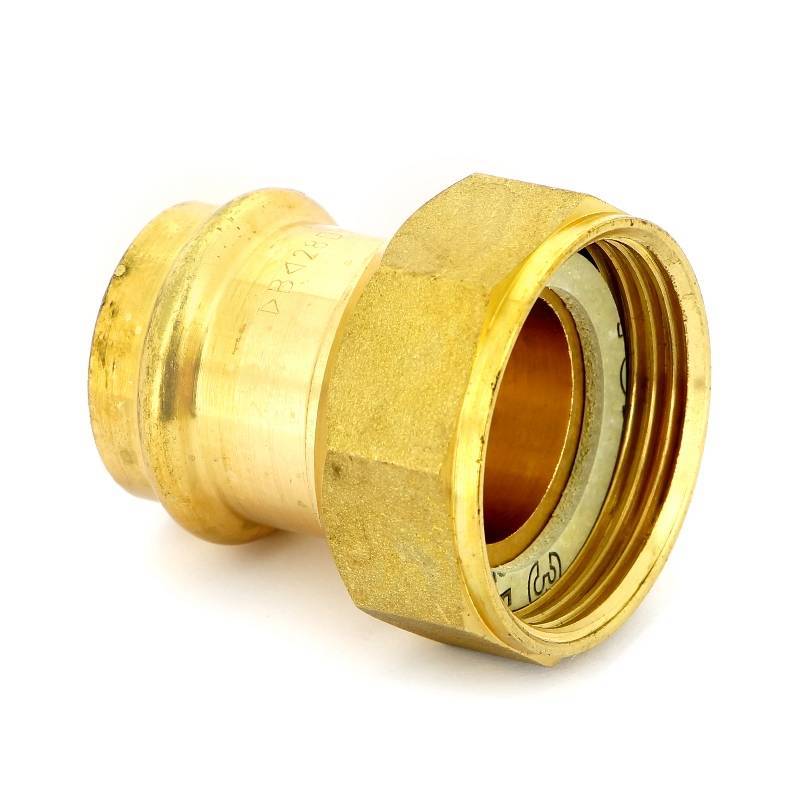 Муфта пресс IBP >B< Press 28 мм х 1 1/4 с накидной гайкой бронза P4355 02810000