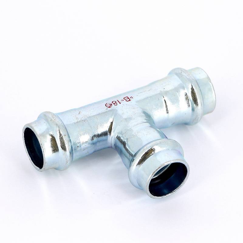 Тройник пресс IBP 18 мм оцинкованная сталь PC5130 0181818