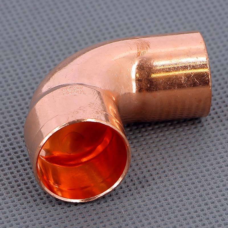 Угол медный 90 градусов однораструбный под пайку Viega 22 мм 100933