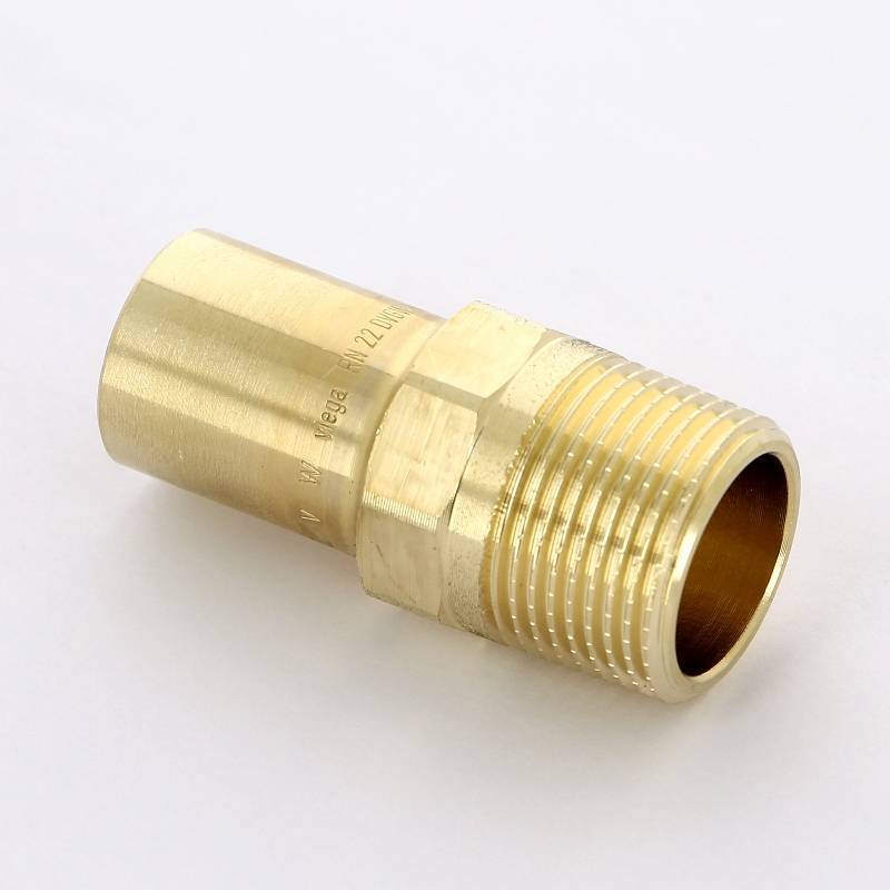 Вставка переходная бронза Viega Sanpress 22x3/4 НР 116767