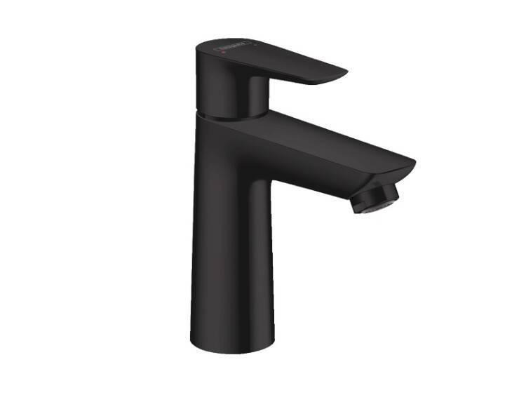 Смеситель для раковины Hansgrohe Talis E 110 с донным клапаном черный матовый 71710670
