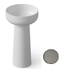 Раковина напольная DEA Design Pedestal Basin 480х480х880 мм Smoky Black DD2027480R4