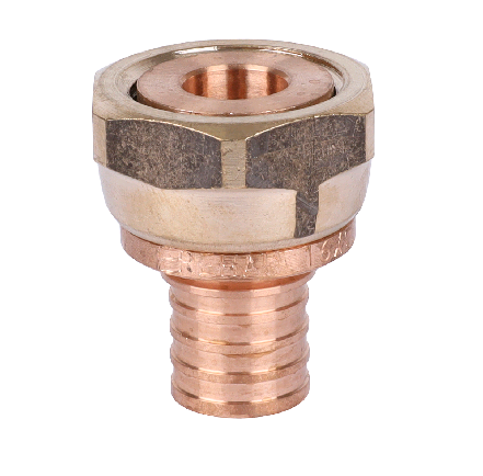 Переходник с накидной гайкой REHAU RAUTITAN RX 40-G 1 1/2 бронза 14563443001