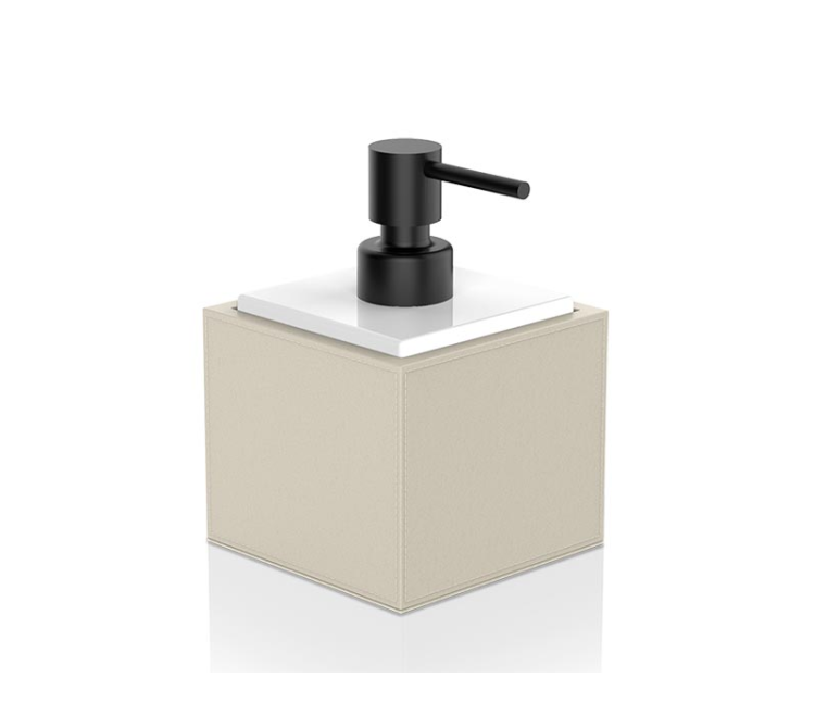 Дозатор для жидкого мыла Decor Walther Brownie 99х99х147 мм песок/черный 0937247