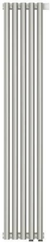 Дизайн-радиатор Сунержа Эстет-00 2-трубный 1200x225 мм 5 секций нижнее подключение EU50 сталь без покрытия 00-0322-1205