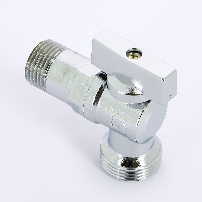 Кран шаровой для подключения бытовых приборов Uni-Fitt 1/2x3/4 НН хромированный 181C2300